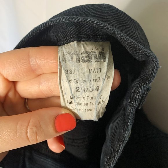 Mavi Distressed Cut Off Shorts Black Size 28 - Picture 8 of 8